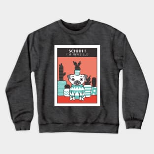 Incredible invisible Pug Crewneck Sweatshirt